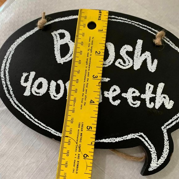 A set of 2 Black/White Chalk Bathroom Signs - Hobby Lobby - Picture 3 of 6